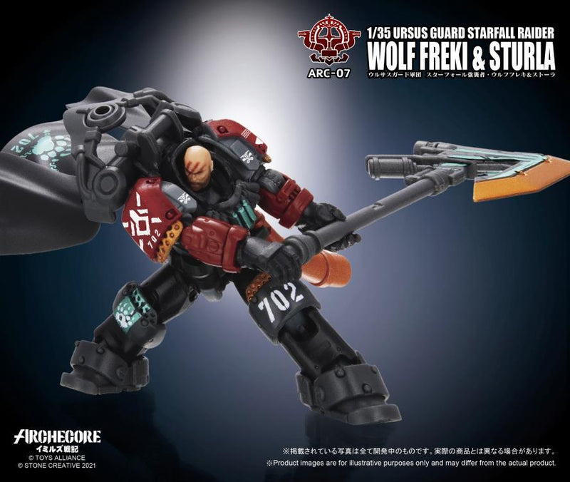 Load image into Gallery viewer, Toys Alliance - Archecore: ARC-07 Ursus Guard Starfall Raider Wolf Freki &amp; Sturla
