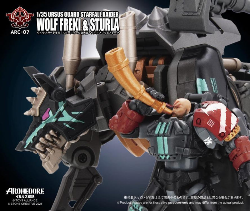 Load image into Gallery viewer, Toys Alliance - Archecore: ARC-07 Ursus Guard Starfall Raider Wolf Freki &amp; Sturla
