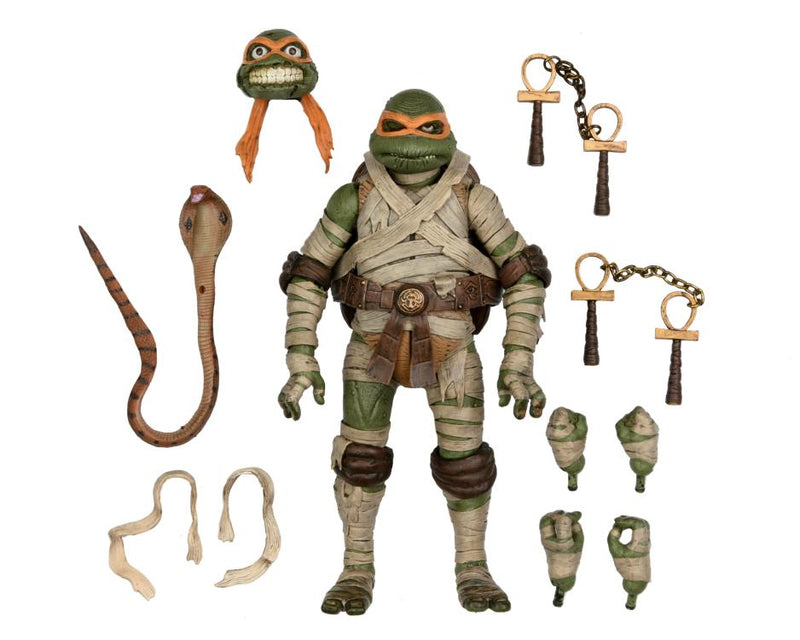 Load image into Gallery viewer, NECA - Universal Monster x Teenage Mutant Ninja Turtles: Michelangelo as Mummy
