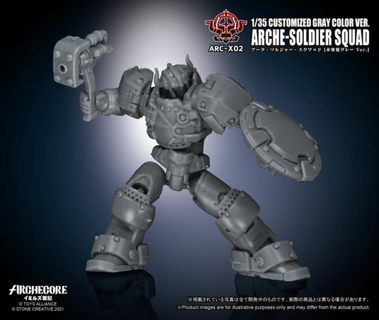 Toys Alliance - Archecore: ARC-02X Arche-Soldier Squad (Gray Color Version) Three-Pack