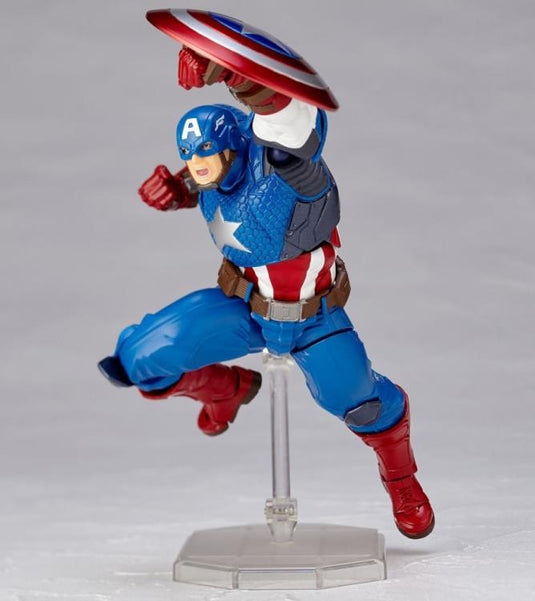 Kaiyodo - Amazing Yamaguchi - Revoltech007: Avengers Captain America (Reissue)