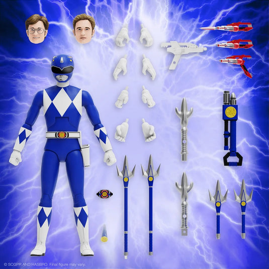 Super 7 - Mighty Morphin Power Rangers Ultimates Wave 3 - Blue Ranger