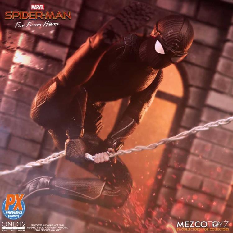 Load image into Gallery viewer, Mezco Toyz - One:12 Spider-Man: Far From Home - Stealth Suit (PX Previews Exclusive)
