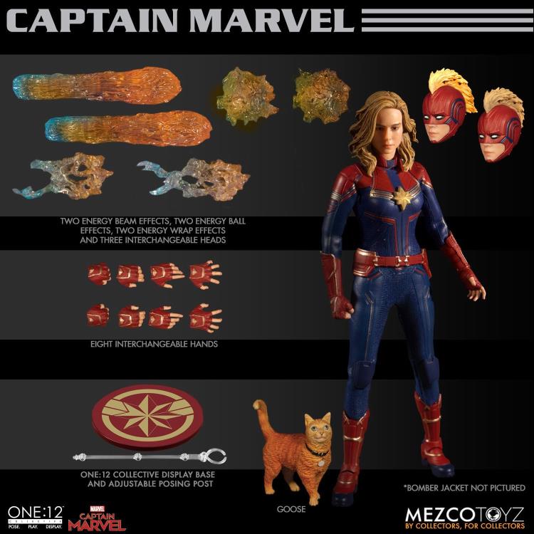 Load image into Gallery viewer, Mezco Toyz - One:12 Captain Marvel
