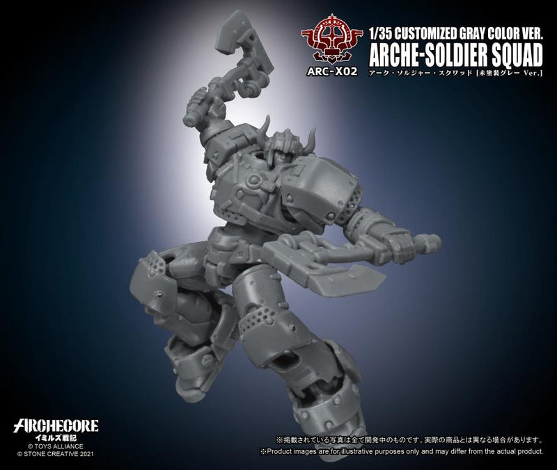 Load image into Gallery viewer, Toys Alliance - Archecore: ARC-02X Arche-Soldier Squad (Gray Color Version) Three-Pack
