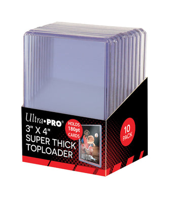 Ultra PRO - Toploader 3x4  Super Thick 180pt Box 10 Units