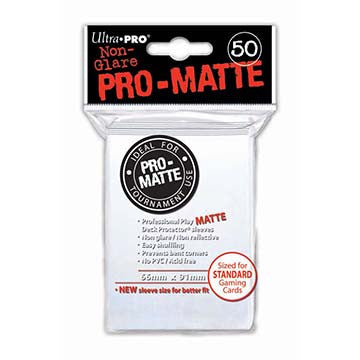 Ultra PRO - Pro-Matte White Deck Protectors - 50 Sleeves
