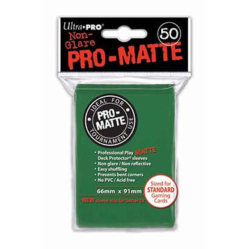 Ultra PRO - Pro-Matte Green Deck Protectors - 50 Sleeves