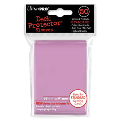 Ultra PRO - Solid Pink Deck Protectors - 50 Sleeves