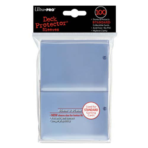 Ultra PRO - Solid Clear Deck Protectors - 100 Sleeves