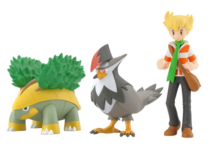 Load image into Gallery viewer, Bandai - Pokemon Scale World - Sinnoh Region Figure: Barry, Grotle, and Staraptor Three-Pack
