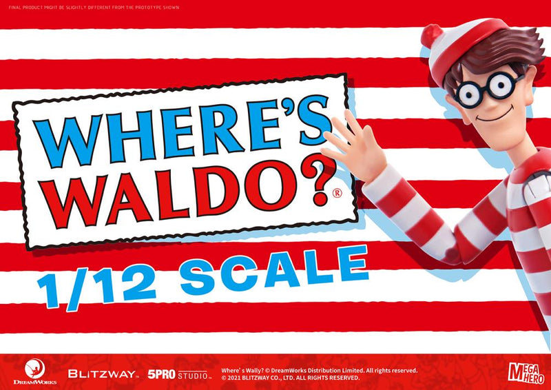 Load image into Gallery viewer, Blitzway - MEGAHERO Where&#39;s Waldo: Waldo 1/12 Scale Figure
