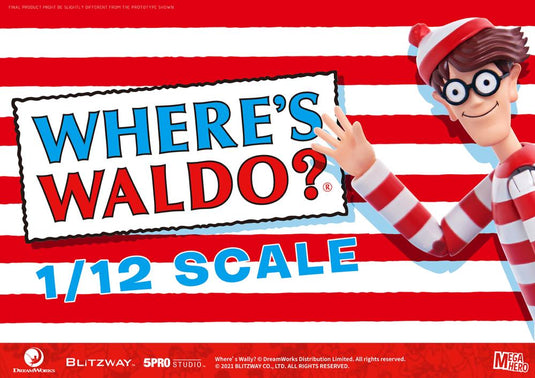 Blitzway - MEGAHERO Where's Waldo: Waldo 1/12 Scale Figure