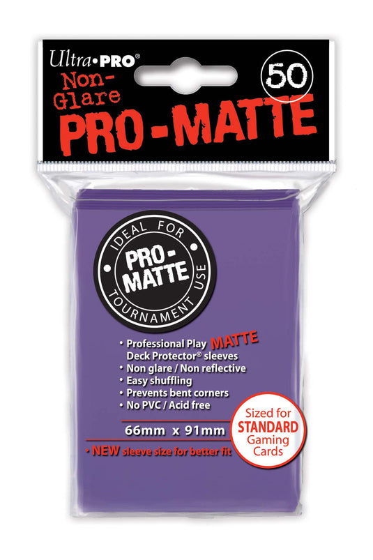 Ultra PRO - Pro-Matte Purple Deck Protectors - 50 Sleeves