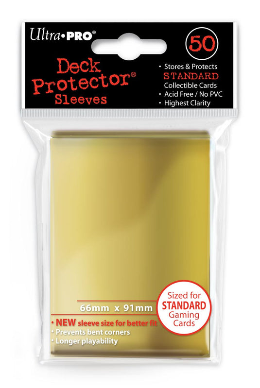 Ultra PRO - Solid Gold Deck Protectors - 50 Sleeves