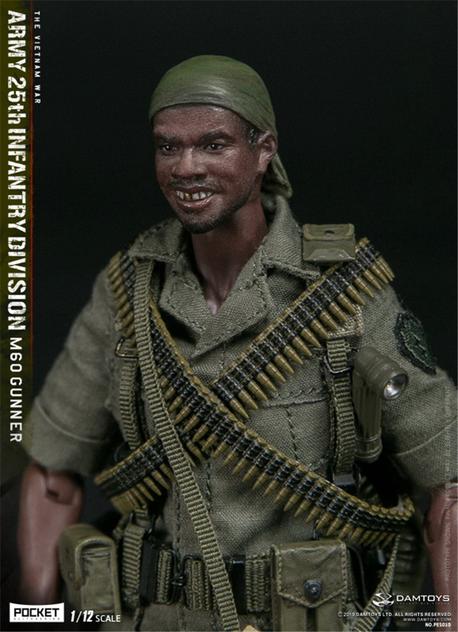 DAM Toys - 1/12 Pocket Elite Series: 25th Infantry Division M60 Gunner
