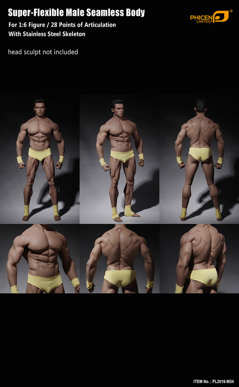 Load image into Gallery viewer, Phicen - Super Flexible Male Seamless Body - M34
