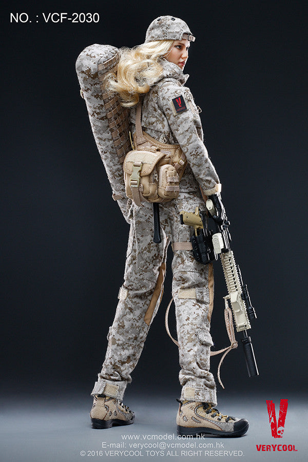 Load image into Gallery viewer, Very Cool  - Digital Camouflage Woman Soldier - Max
