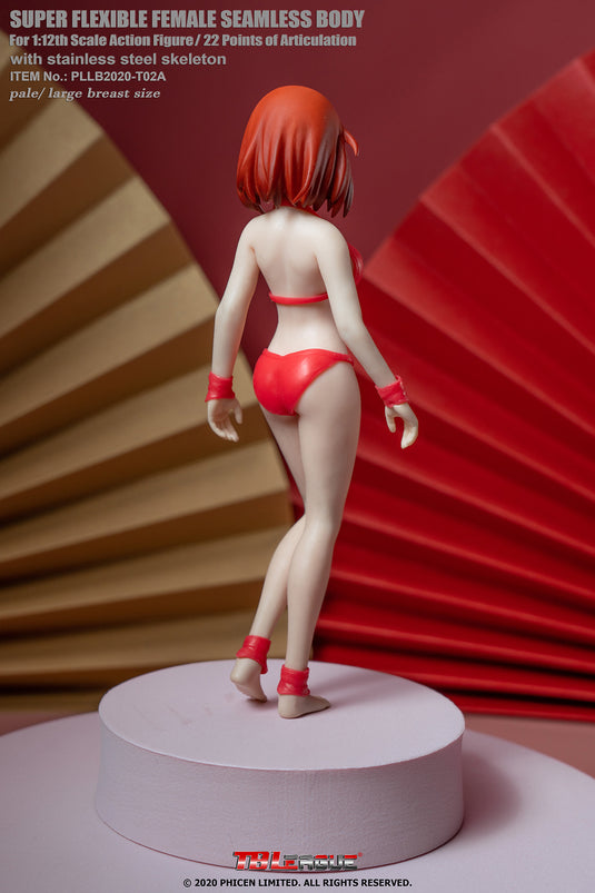 TBLeague - 1/12 Super-Flexible Female Seamless Pale Large Bust Body - Anime Red Bikini