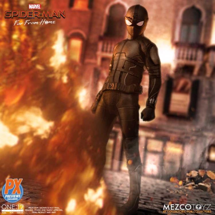 Load image into Gallery viewer, Mezco Toyz - One:12 Spider-Man: Far From Home - Stealth Suit (PX Previews Exclusive)
