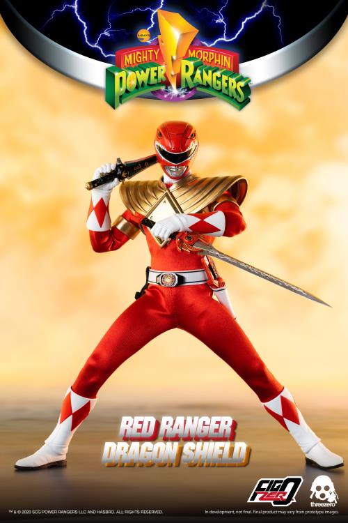 Threezero - Mighty Morphin Power Rangers - Dragon Shield Red Ranger (PX Exlusive)