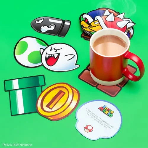 Load image into Gallery viewer, Paladone - Super Mario Fun Fact Coasters 20-Pack
