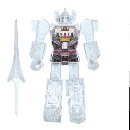 Super 7 - Mighty Morphin Power Rangers Super Cyborg - Megazord [Clear]