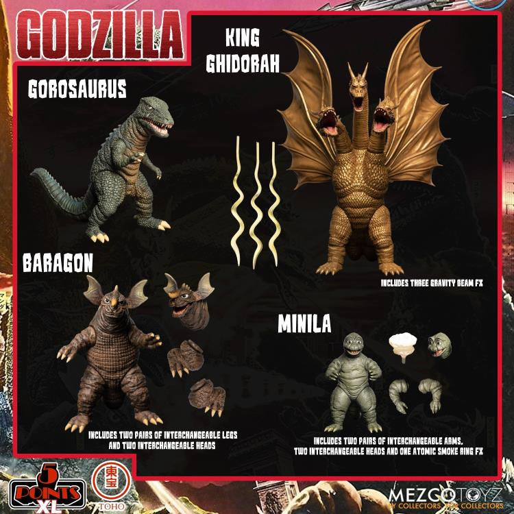 Load image into Gallery viewer, Mezco Toyz - Godzilla: Destroy All [1968] Monsters XL Round-2 5 Points Deluxe Box Set
