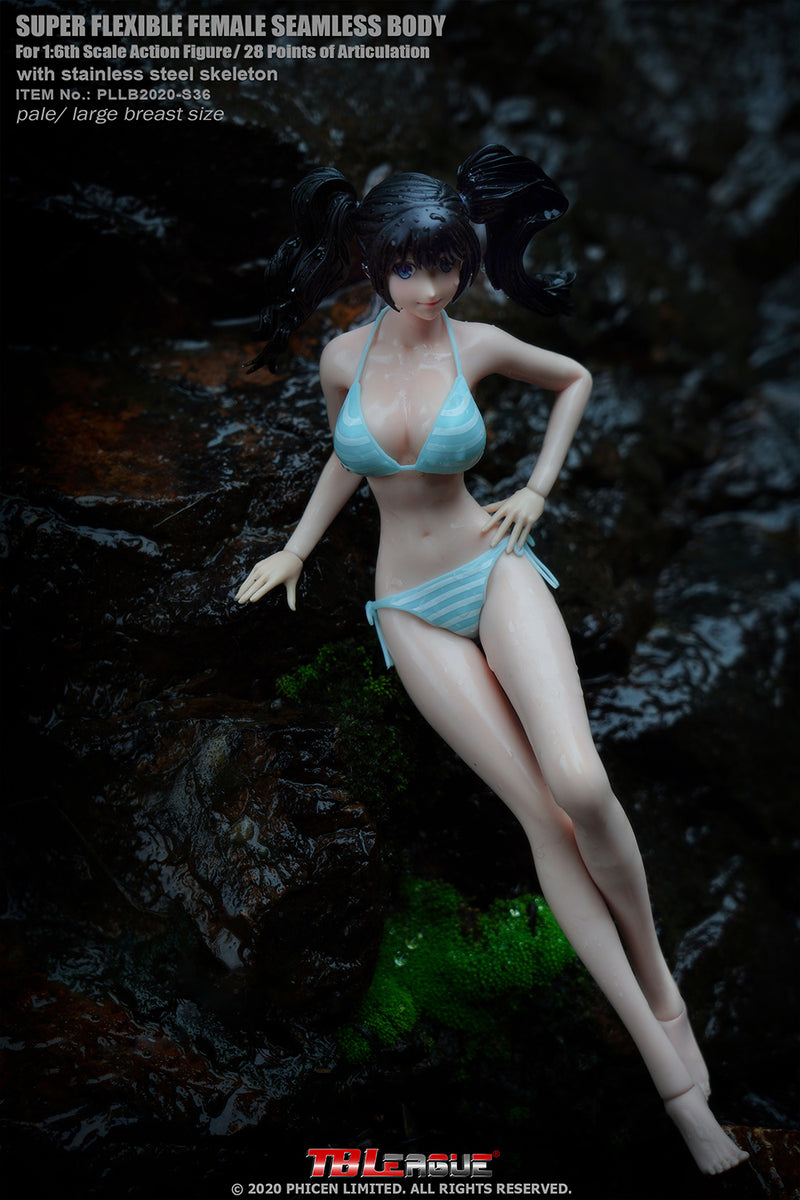 Load image into Gallery viewer, TBLeague - Anime Girl Super-Flexible Seamless Body with Head - Large Bust Body in Pale S36

