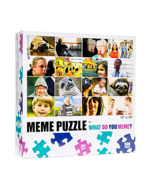 WDYM - What Do You Meme: Meme Puzzle - Grid 500 Piece Jigsaw Puzzle