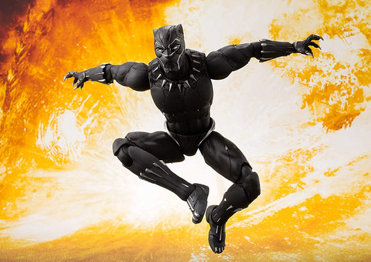 Bandai - S.H.Figuarts - Avengers: Infinity War - Black Panther & Tamashii Effect Rock