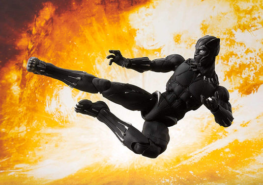 Bandai - S.H.Figuarts - Avengers: Infinity War - Black Panther & Tamashii Effect Rock