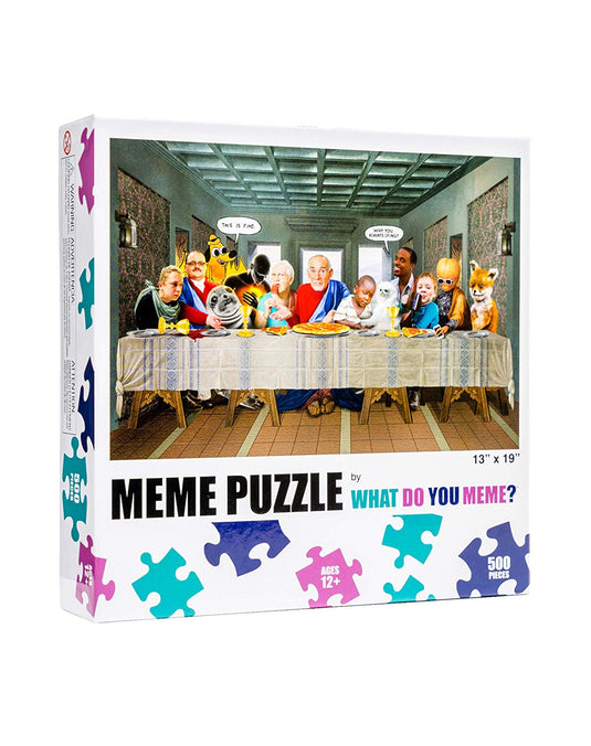 WDYM - What Do You Meme: Meme Puzzle - The Last Supper 500 Piece Jigsaw Puzzle