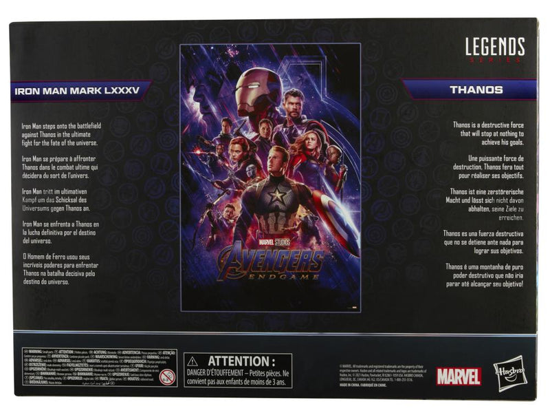 Load image into Gallery viewer, Marvel Legends - Infinity Saga: Avengers Endgame - Iron Man Mark 85 and Thanos 2-Pack
