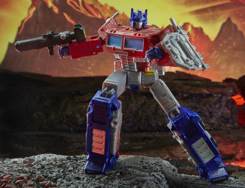 Load image into Gallery viewer, Transformers War for Cybertron: Kingdom - Leader Class Optimus Prime Trailer
