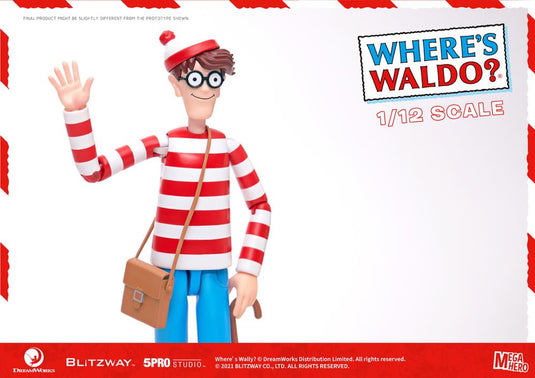 Blitzway - MEGAHERO Where's Waldo: Waldo 1/12 Scale Figure