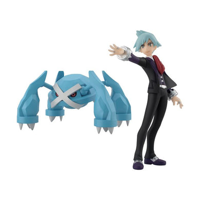 Bandai - Pokemon Scale World - Sinnoh Region Figure: Metagross & Steven