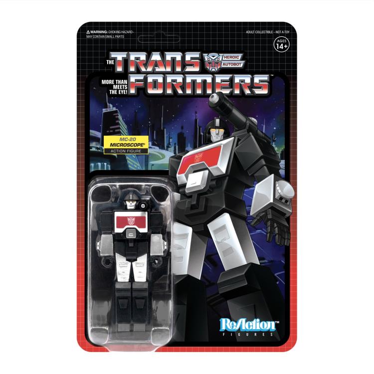 Load image into Gallery viewer, Transformers X Super 7 - Transformers ReAction: Perceptor MC-20 [Black Version]
