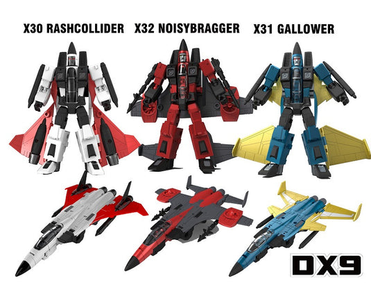 DX9 - War in Pocket - X30 Rashcollider, X31 Gallower, X32 Noisybragger - Coneheads Set of 3