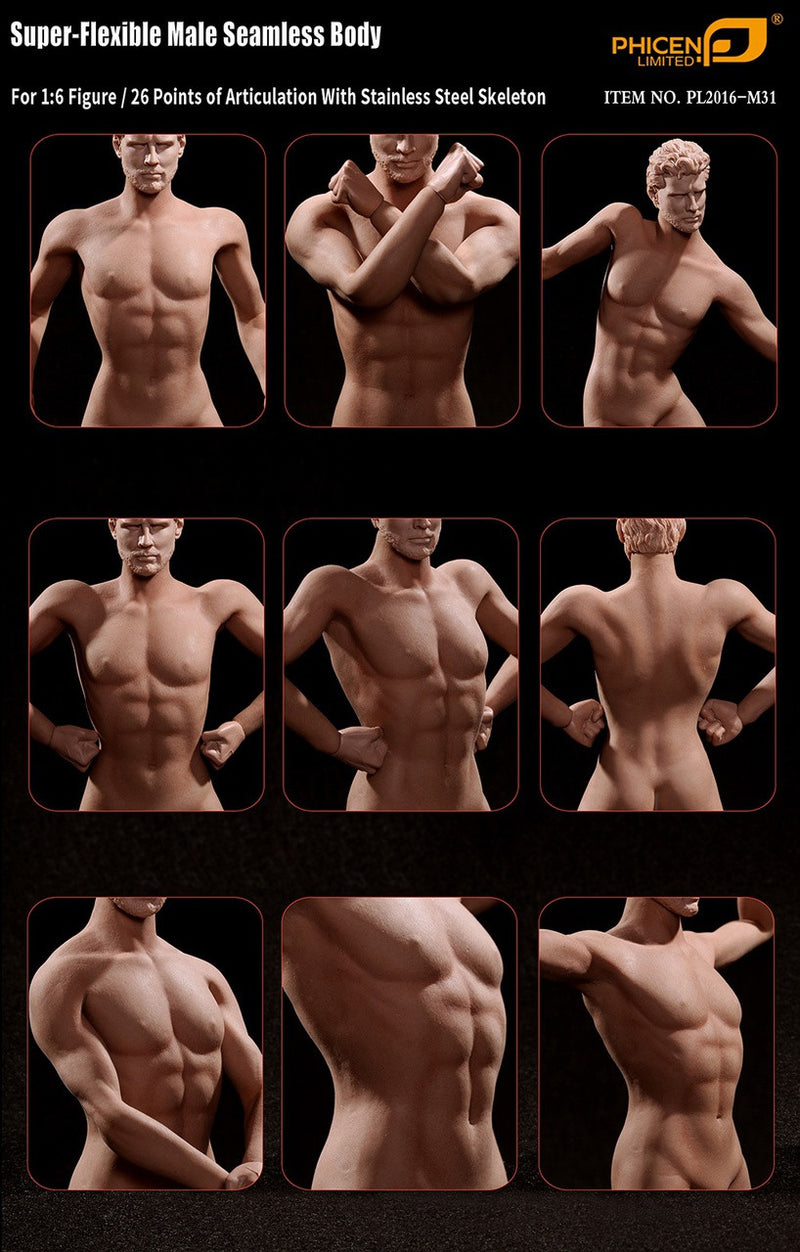 Load image into Gallery viewer, Phicen - Super-Flexible Male Seamless Body - Tall M31
