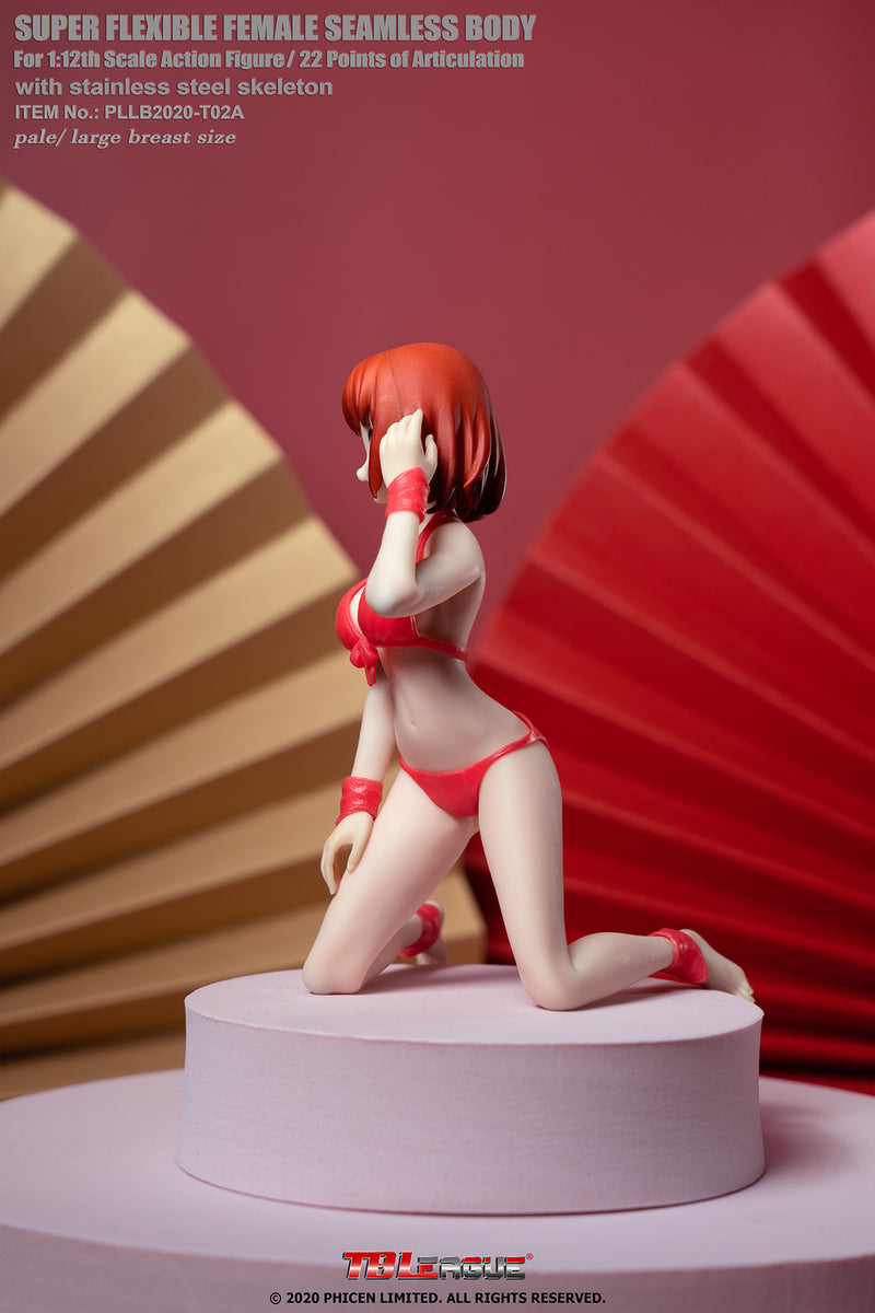 Load image into Gallery viewer, TBLeague - 1/12 Super-Flexible Female Seamless Pale Large Bust Body - Anime Red Bikini
