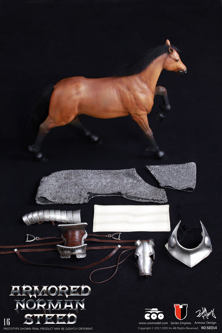 Load image into Gallery viewer, Coo Model - Series of Empires Diecast Alloy: Amored Norman Steed
