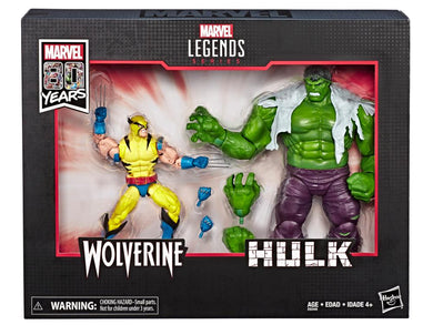 Marvel Legends - Marvel Comics 80th Anniversary: Hulk VS Wolverine 2 Pack