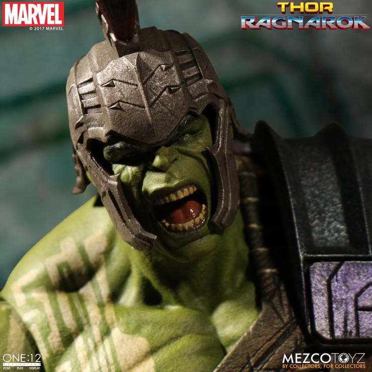 Load image into Gallery viewer, Mezco Toyz - One:12 Thor Ragnarok Gladiator Hulk Action Figure
