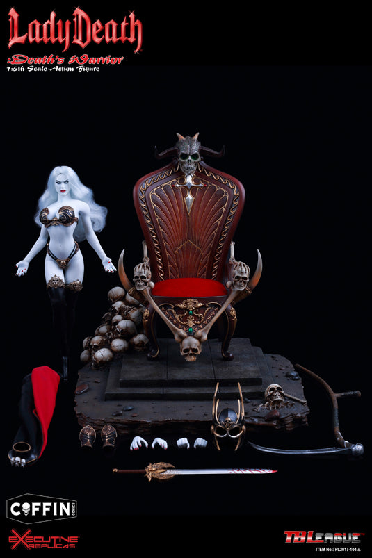 TBLeague - Lady Death: Death''s Warrior V2 - Action Figure plus Throne and Base (Formerly Phicen)