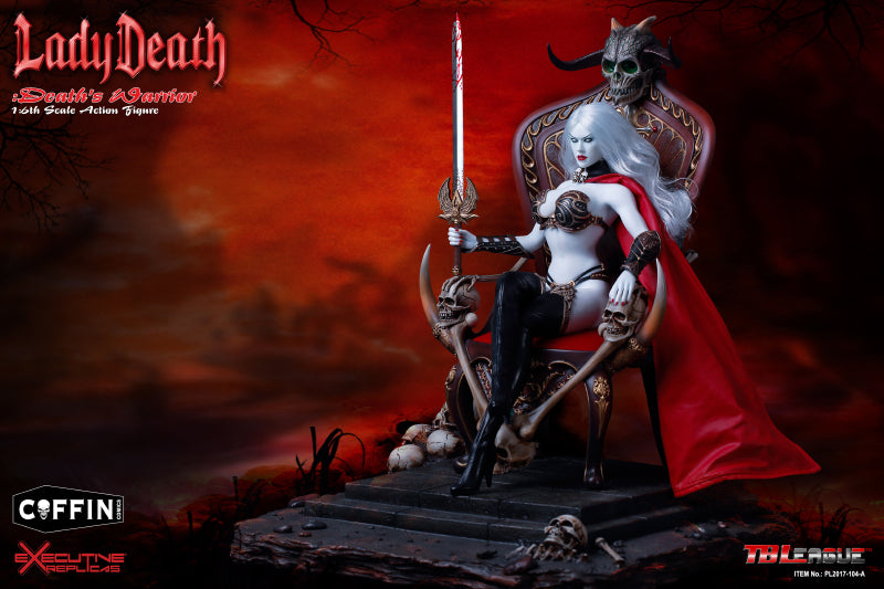Load image into Gallery viewer, TBLeague - Lady Death: Death&#39;&#39;s Warrior V2 - Action Figure plus Throne and Base (Formerly Phicen)
