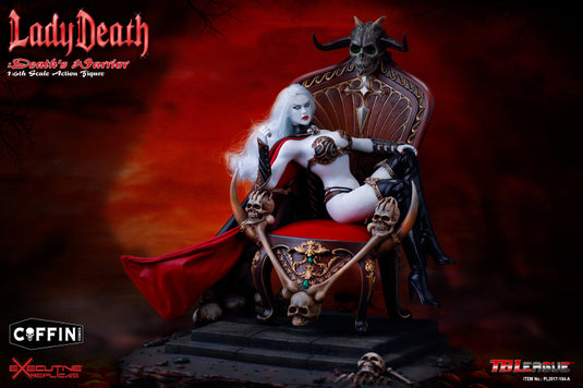 TBLeague - Lady Death: Death''s Warrior V2 - Action Figure plus Throne and Base (Formerly Phicen)