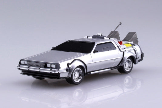 Aoshima - 1/43 Scale Back to the Future Part I: Delorean Pull Back Model Kit
