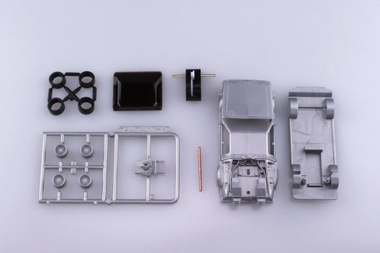 Aoshima - 1/43 Scale Back to the Future Part II: Delorean Pull Back Model Kit