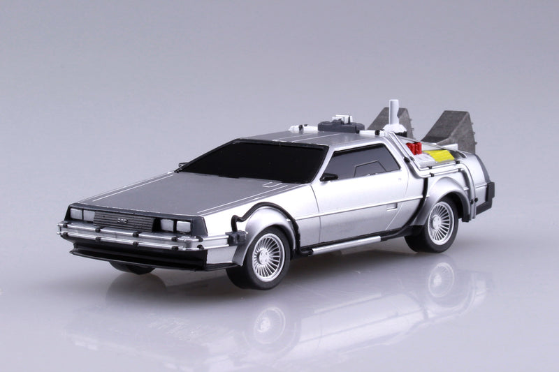 Load image into Gallery viewer, Aoshima - 1/43 Scale Back to the Future Part II: Delorean Pull Back Model Kit
